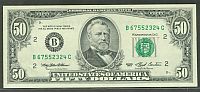 Fr.2125-B, 1993 $50 New York FRN, B-C Block, Gem.CU